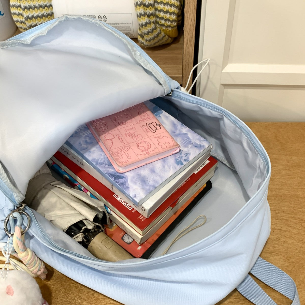 Backpack with Playful Animal Motif and Charming Details