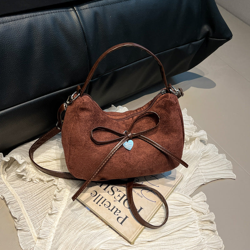 mini handbag with elegant bow design