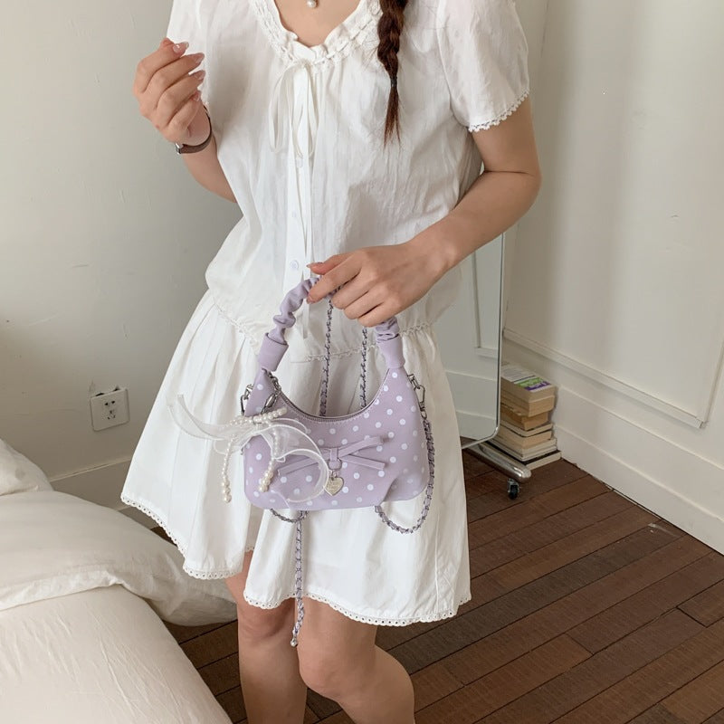 mini handbag with decorative accents