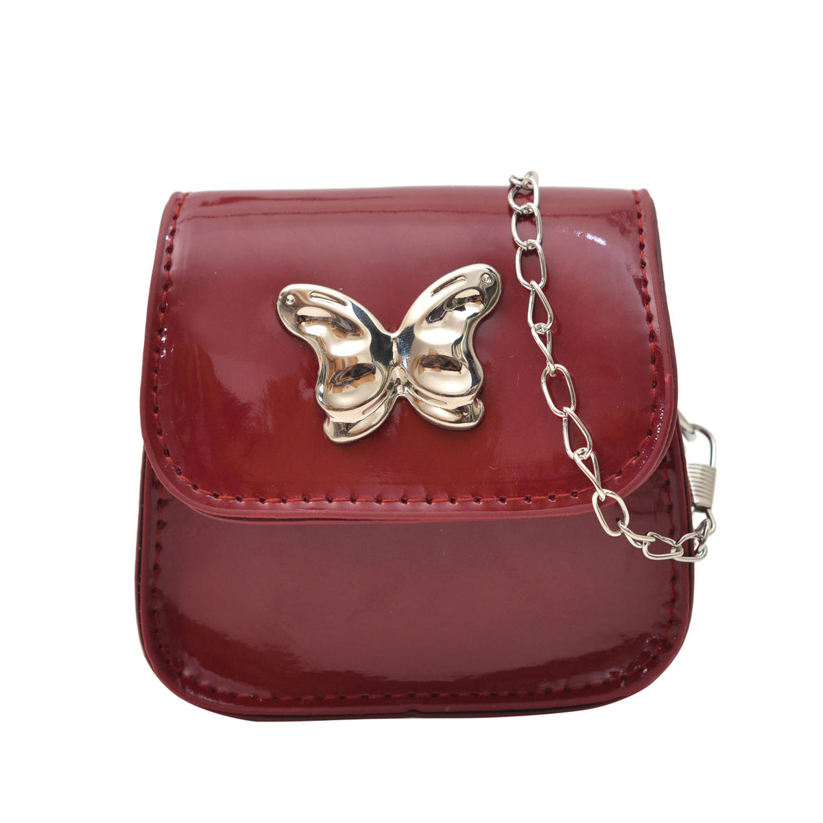 Stylish Butterfly Closure Mini Handbag