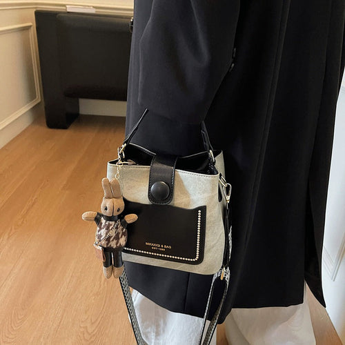 Chic Structured Mini Bucket Bag