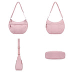 Practical shoulder bag with padded shoulder strap