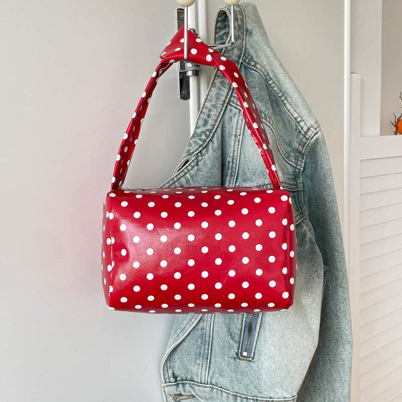 Chic Polka Dot Mini Handbag