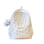 Backpack with Floral Design and Practical Compartments