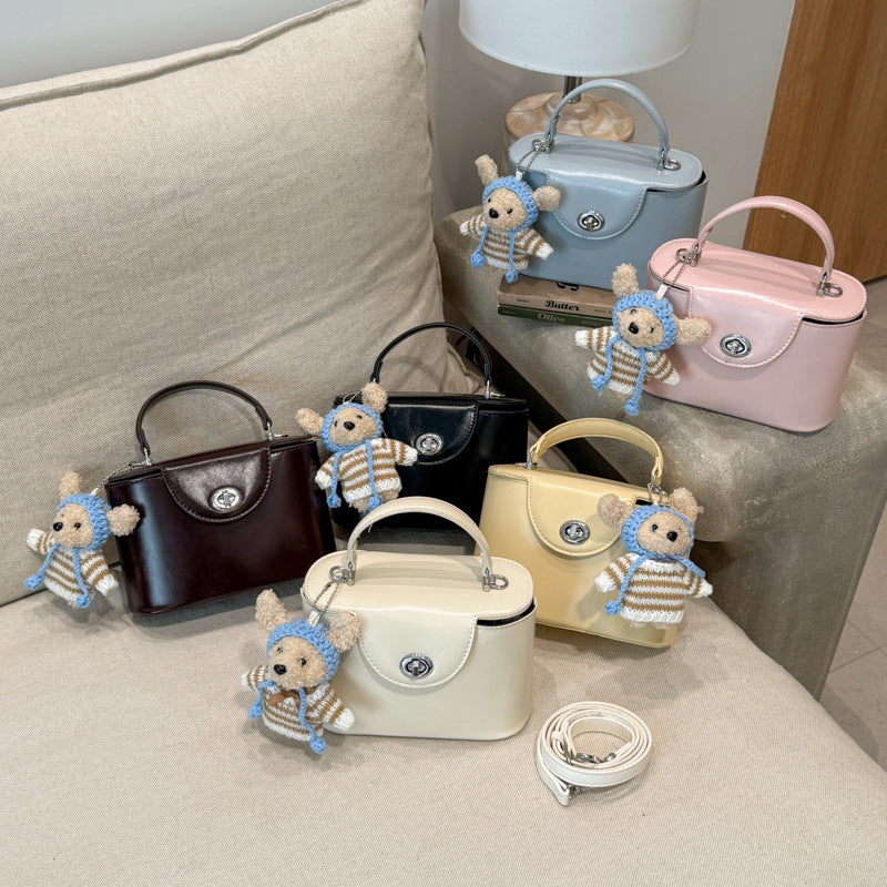 Mini Handbag with Cute Animal Pendant