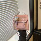 Ladies Mini Backpack Handbag with Playful Animal Motif