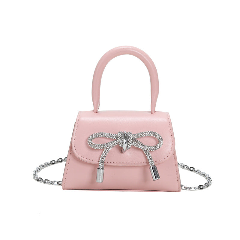 Women Mini Handbag with Elegant Chain Closure