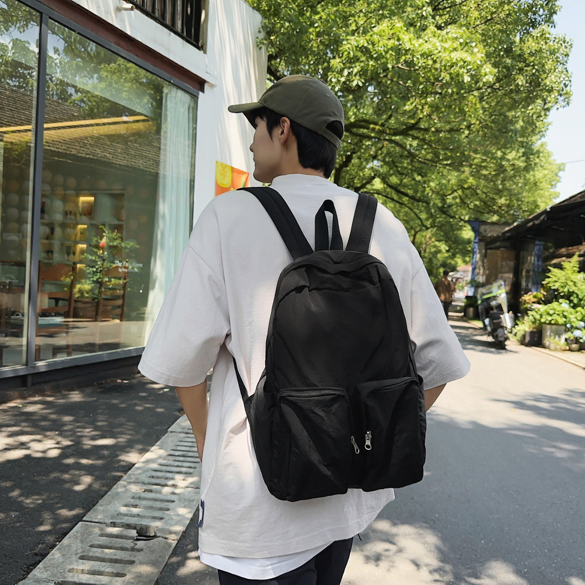 Urban Backpack with Practical Front Pockets