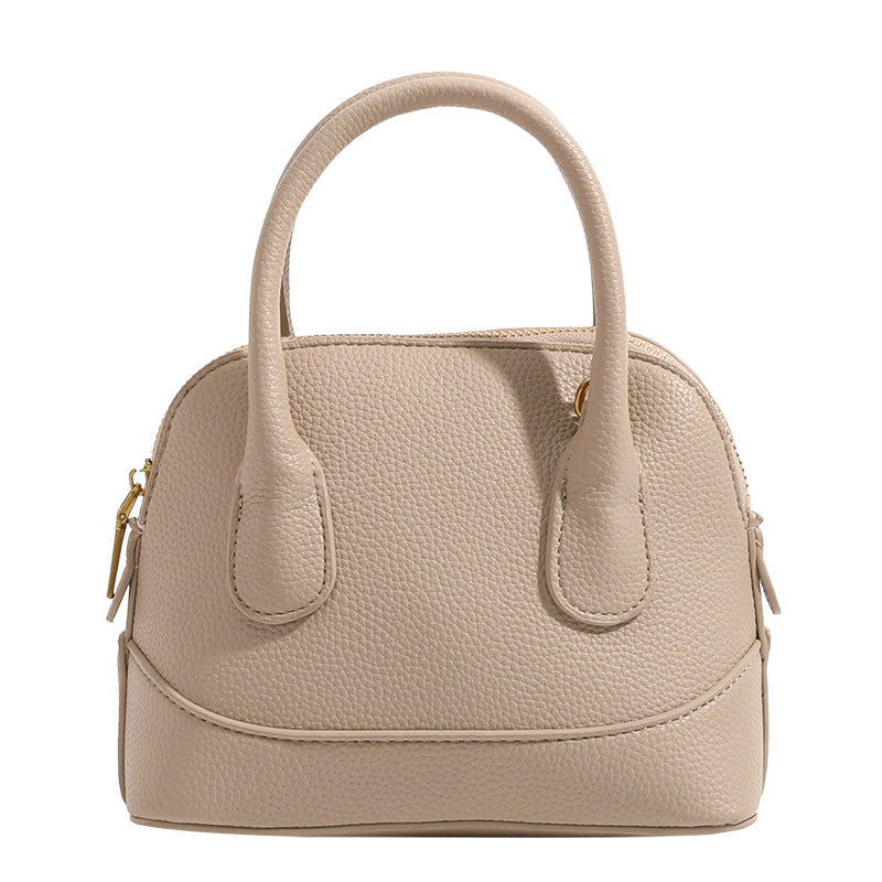 Ladies mini handbag with structured synthetic leather