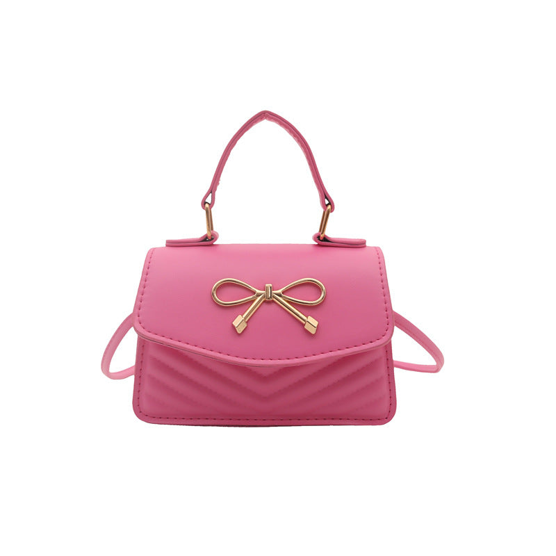 Mini Handbag with Elegant Bow Decoration