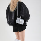 Women elegant mini handbag with practical compartments