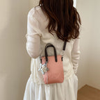 Women practical mini handbag with detachable pendant