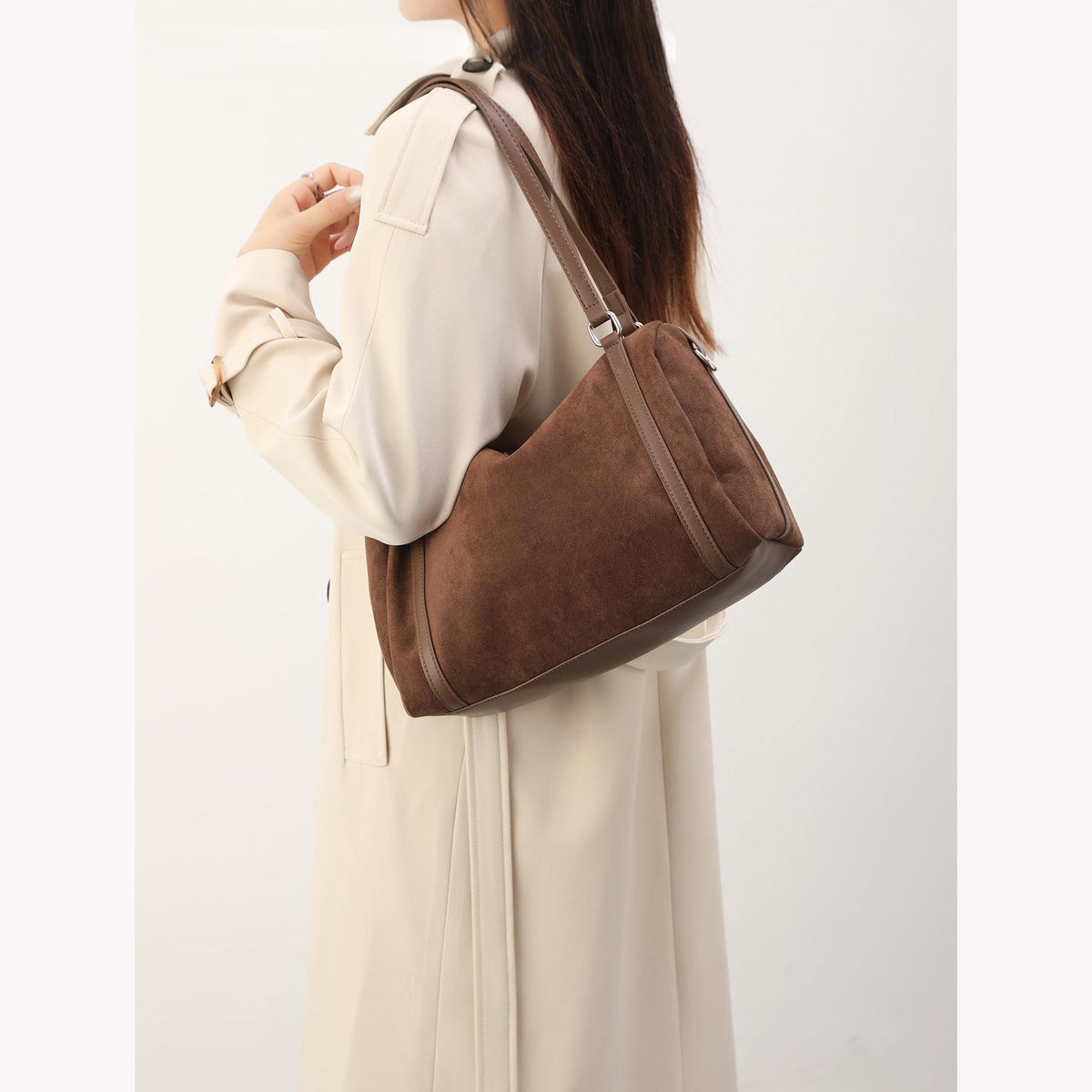 Soft Suede Shoulder Bag