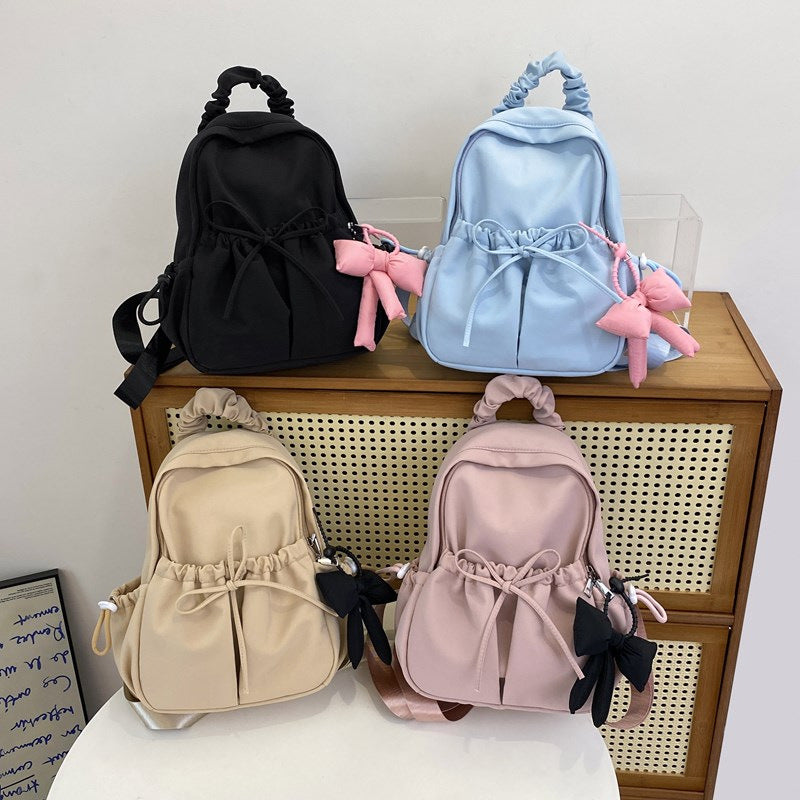 Fashionable backpack with playful details