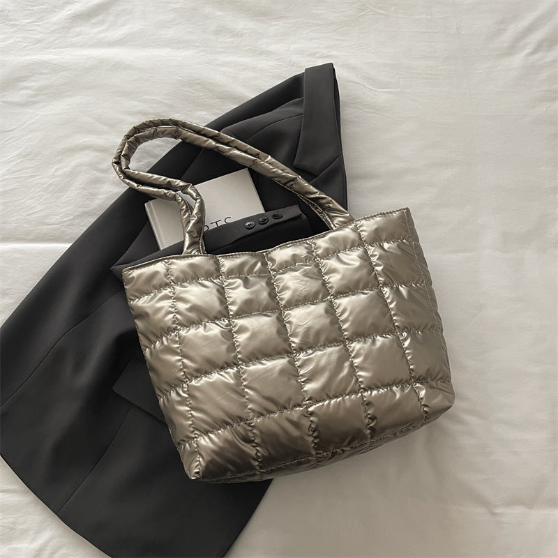 Padded Quilted Tote Bag