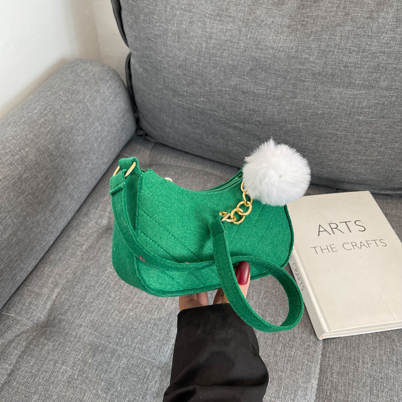 Stylish Faux Fur Mini Handbag