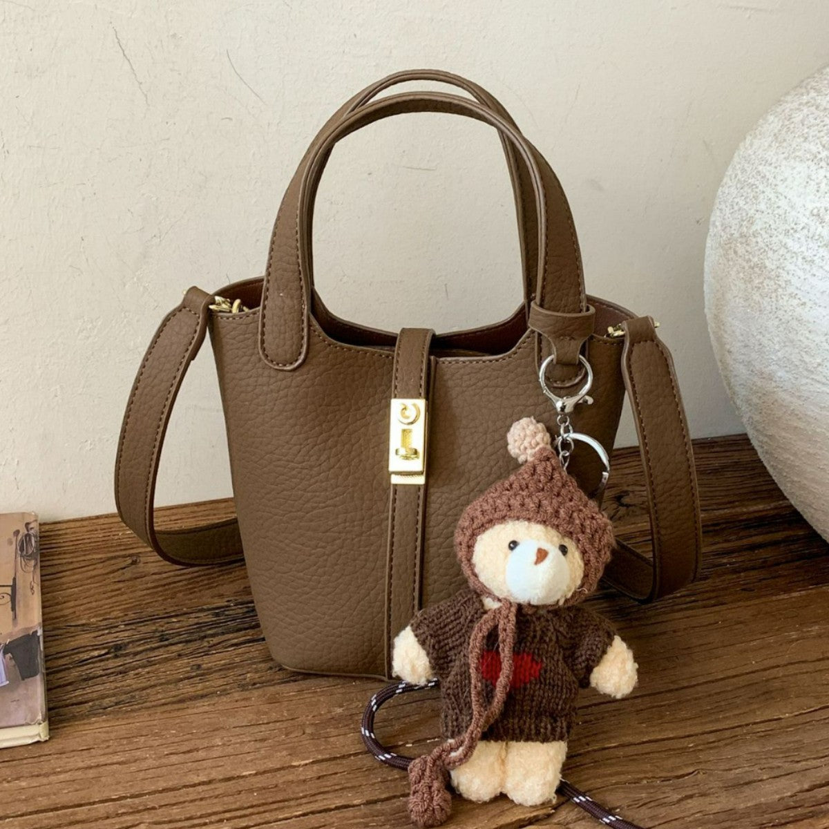 Women’s Mini-Handbag with Playful Animal Pendant