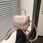 Women Mini Handbag with Playful Cherry Motif