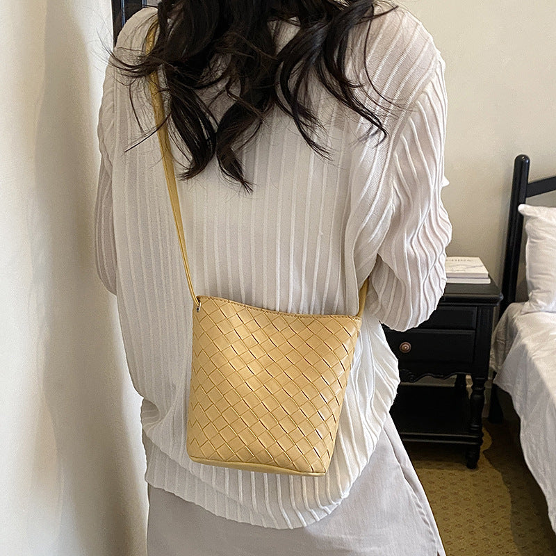 Woven Design Crossbody Handbag