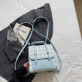 Vintage-Style Checkered Crossbody Bag