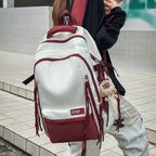 Backpack with Cute Animal Pendant and Practical Compartments