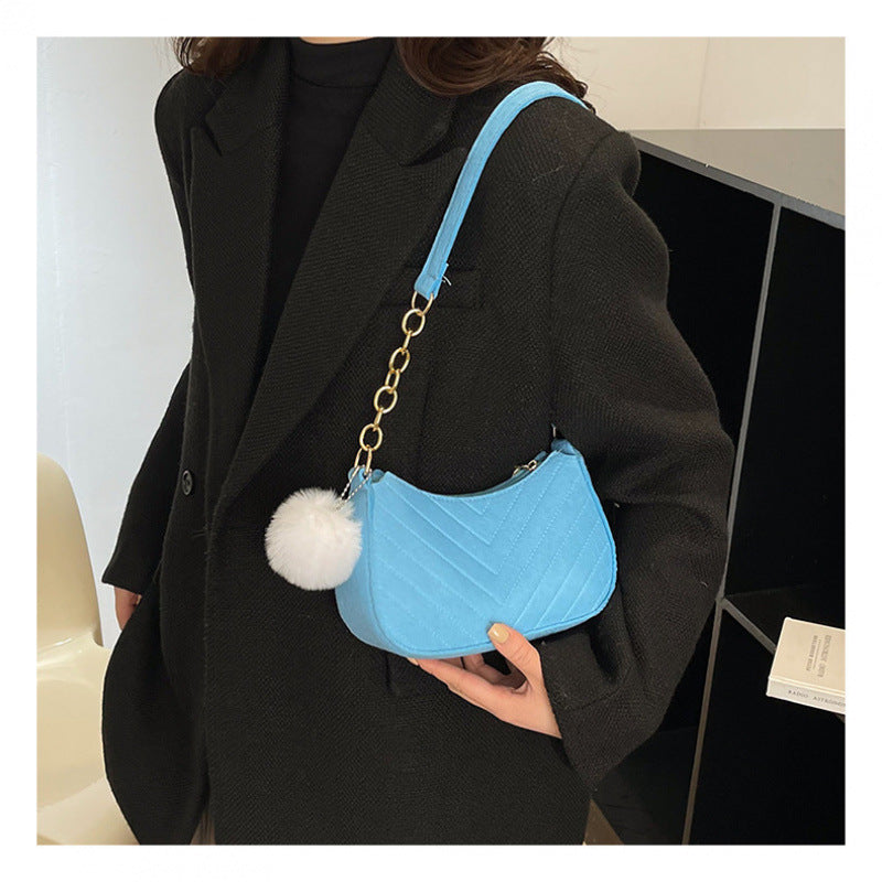 Stylish Faux Fur Mini Handbag