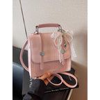 Stylish Checkered Mini Satchel Bag