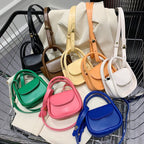 Ladies mini handbag with elegant chain accent