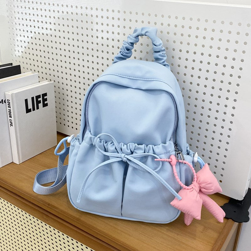 Fashionable backpack with playful details