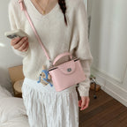 Mini Handbag with Cute Animal Pendant