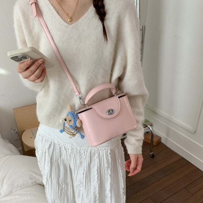 Mini Handbag with Cute Animal Pendant