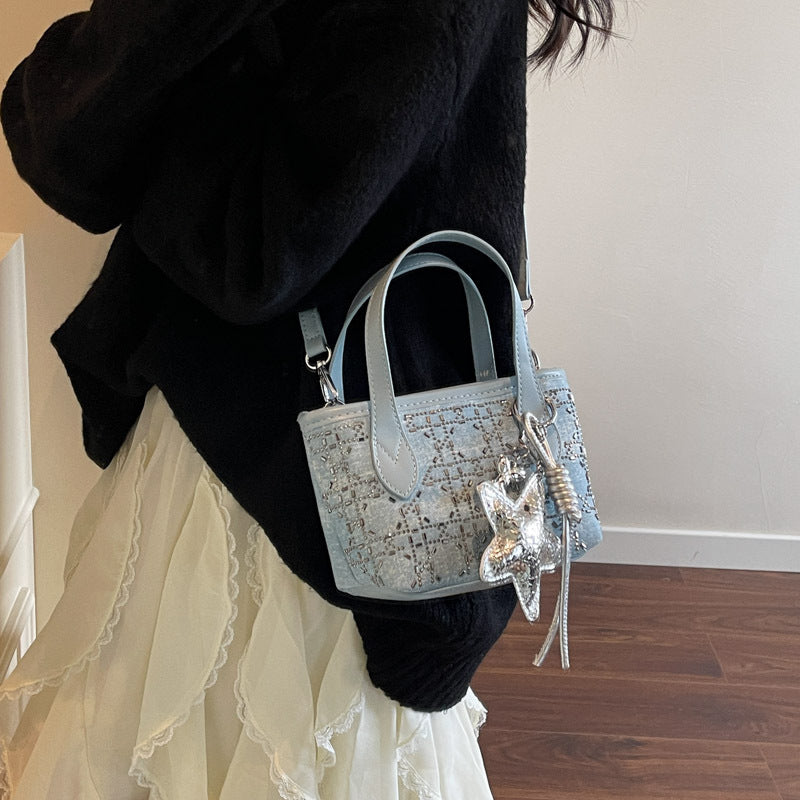 Mini Handbag with Sparkling Star Pendant