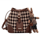 Stylish Knit Bucket Bag
