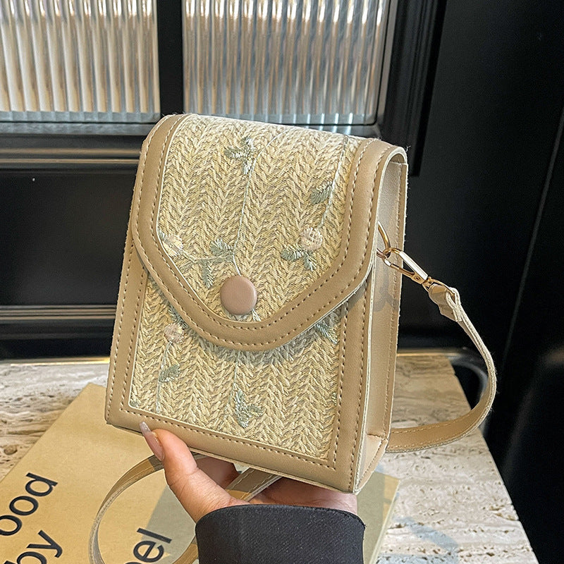 Mini Handbag with Floral Embroidery Design Nord Bags