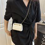 Ladies fashionable mini handbag with exquisite chain accents