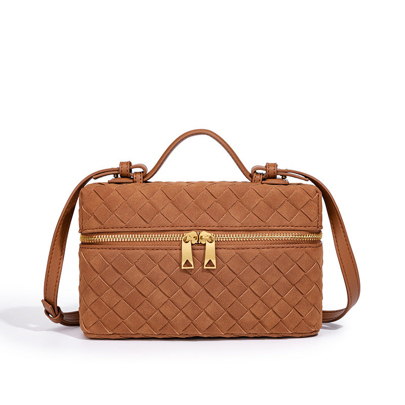 Handcrafted Textured Leather Crossbody Bag