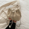 Elegant ven Drawstring Mini Handbag