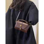 Vintage-Inspired Leather Shoulder Bag