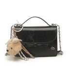 Ladies elegant mini handbag with cute pendant