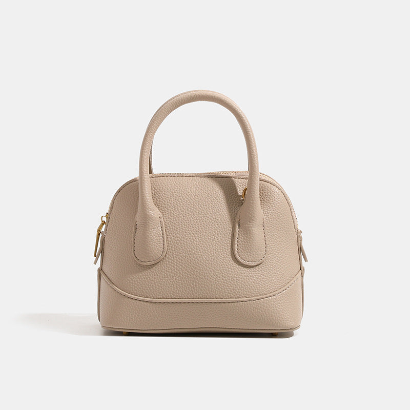 Ladies mini handbag with structured synthetic leather