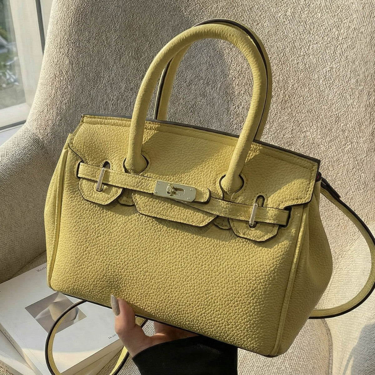 mini handbag with stylish detail