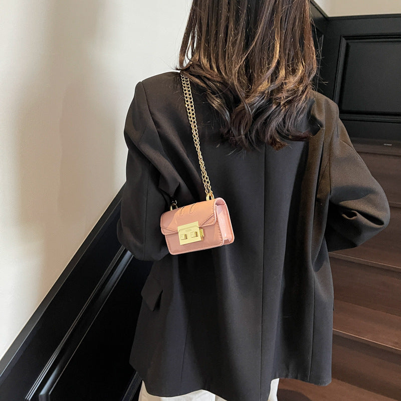 Ladies Mini Handbag with Elegant Metal Accents