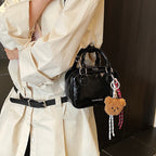 Women Mini Handbag with Cute Pendant