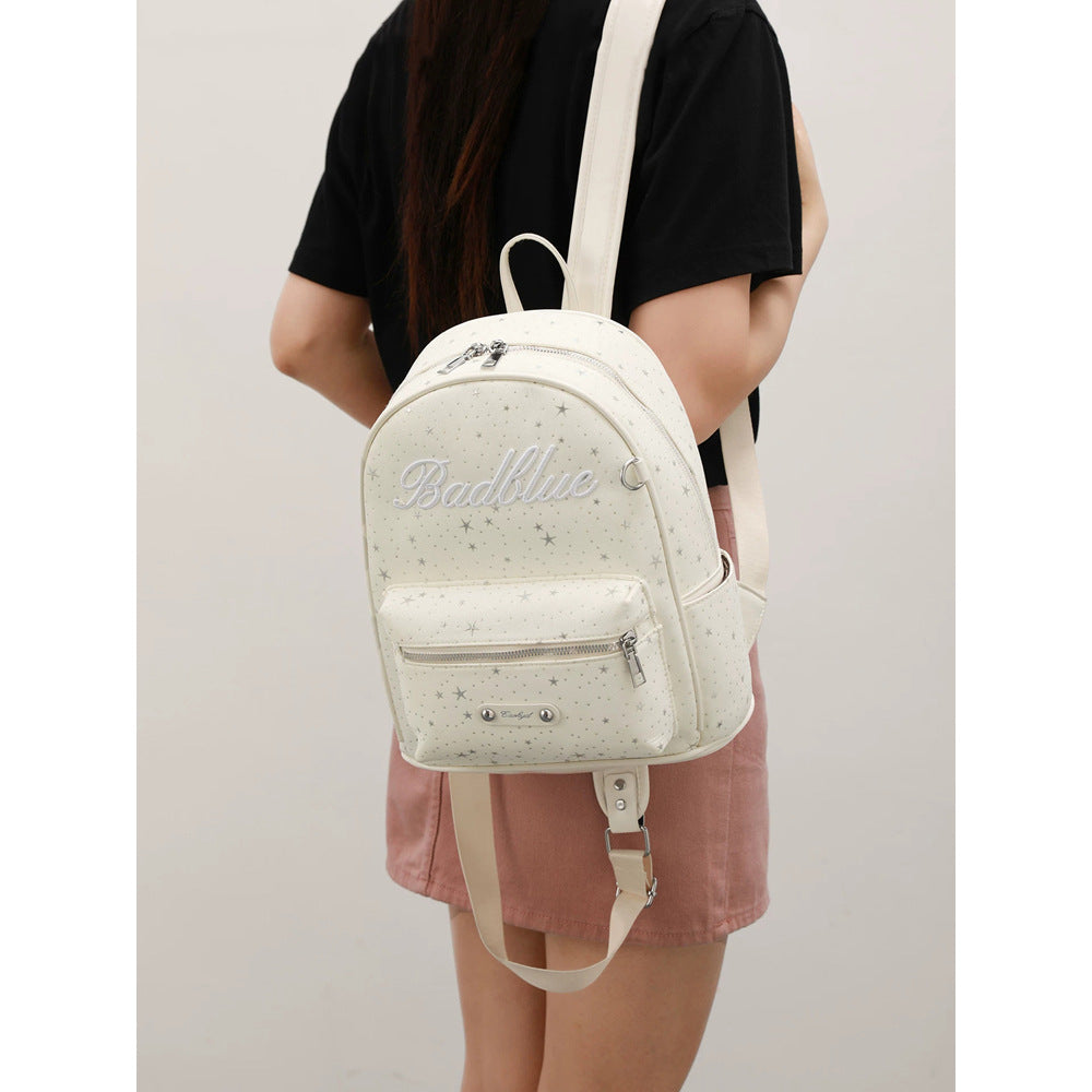 Star-Embellished Mini Backpack