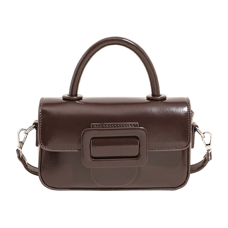 mini handbag with detachable shoulder strap and modern design