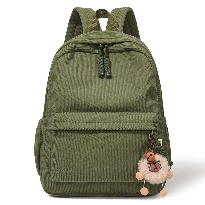 Cute Corduroy Backpack