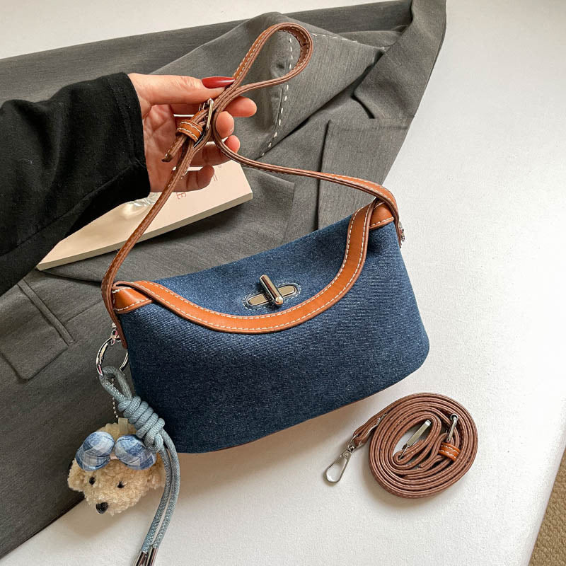 Stylish Soft Fabric Crossbody Handbag