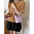 Woven Design Crossbody Handbag