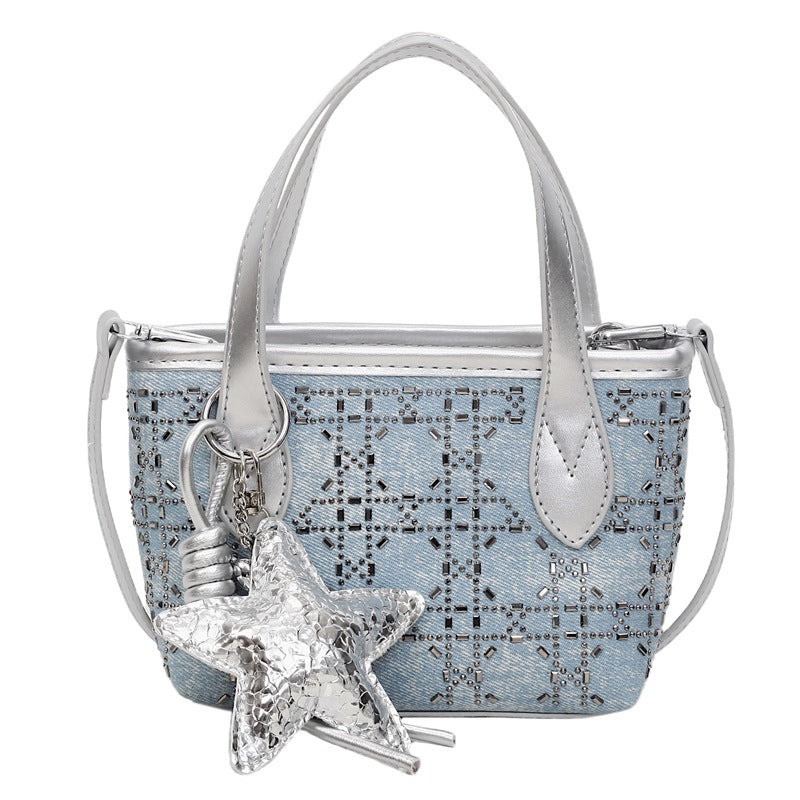 Mini Handbag with Sparkling Star Pendant
