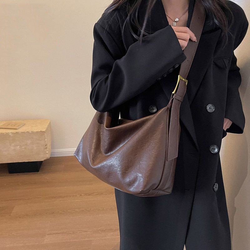 Soft Textured Shoulder Bag